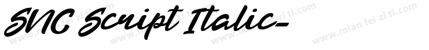 SNC Script Italic字体转换